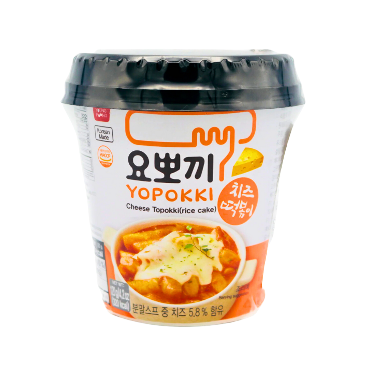 Yopokki Instant Korean Cheese Topokki Rice Cakes 120g