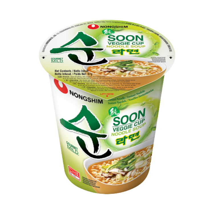 Nongshim Soon Veggie Cup Ramyun Noodle Soup 67g –
