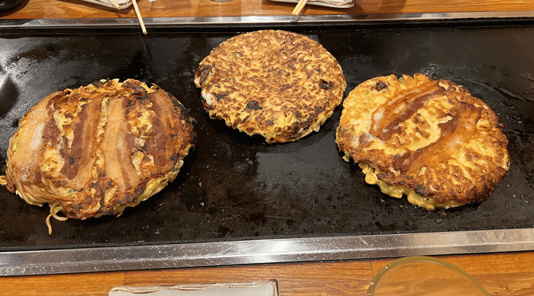 Cooking Okonomiyaki