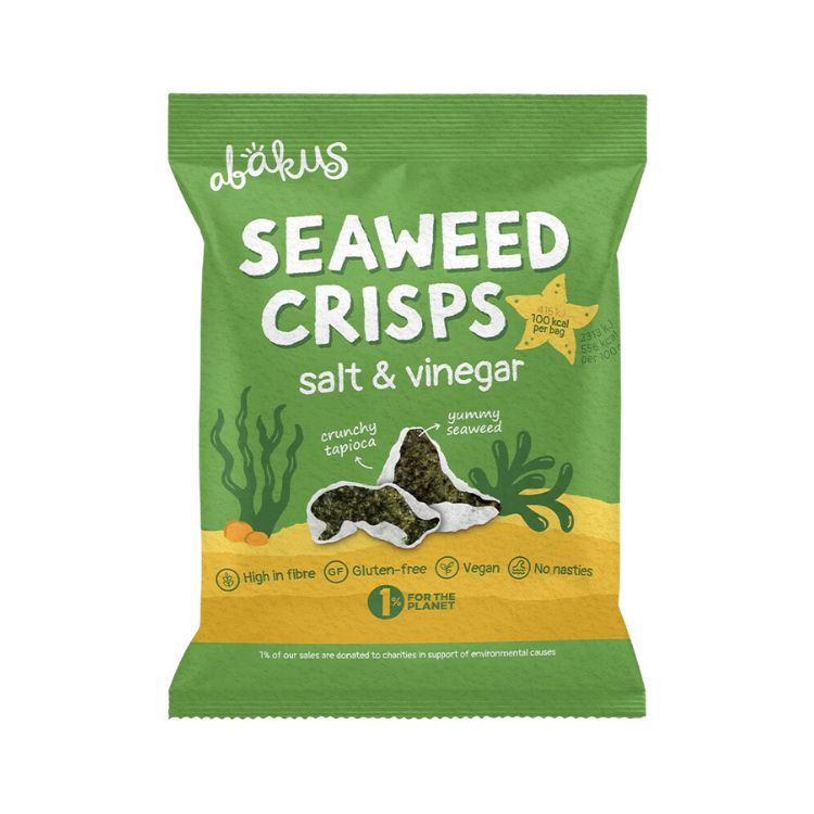 Abakus Salt And Vinegar Seaweed Crisps 18g