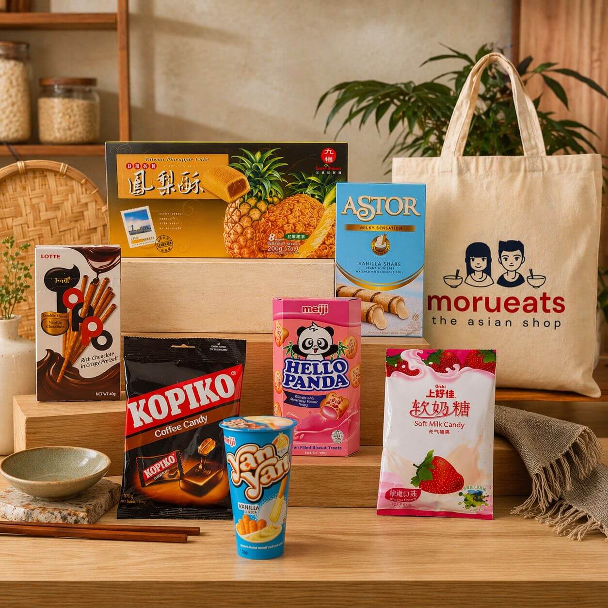 All The Asian Snacks Gift Set Lifestyle Shot