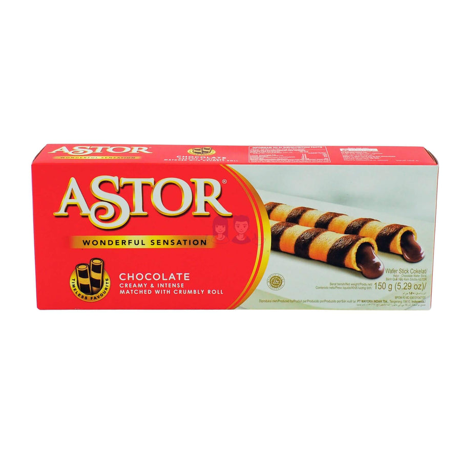 Astor Creamy Chocolate Wafer Rolls 150g