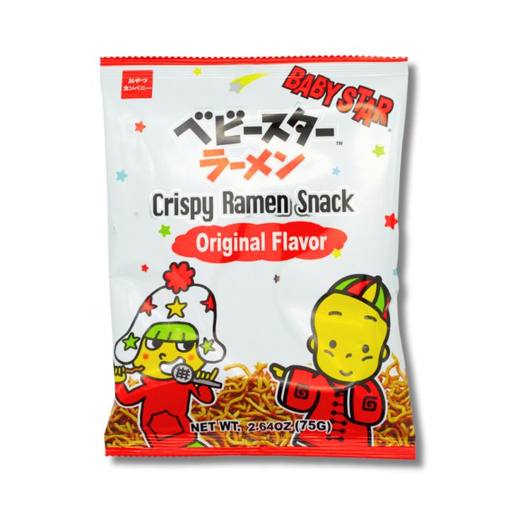Baby Star Original Crispy Ramen Noodle Snack Crisps 75g