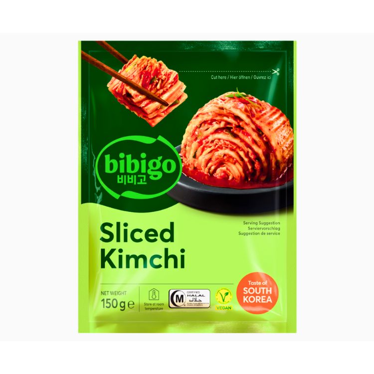 CJ Bibigo Vegan Sliced Korean Kimchi 150g