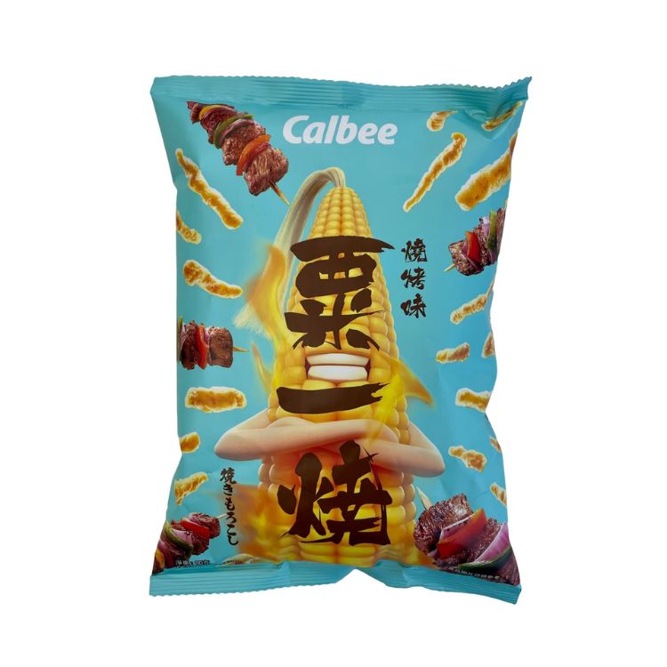 Calbee Grill A Corn BBQ Crisps 80g