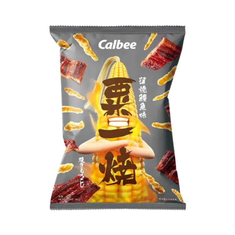 Calbee Grill A Corn Eel Kabayaki Crisps 80g