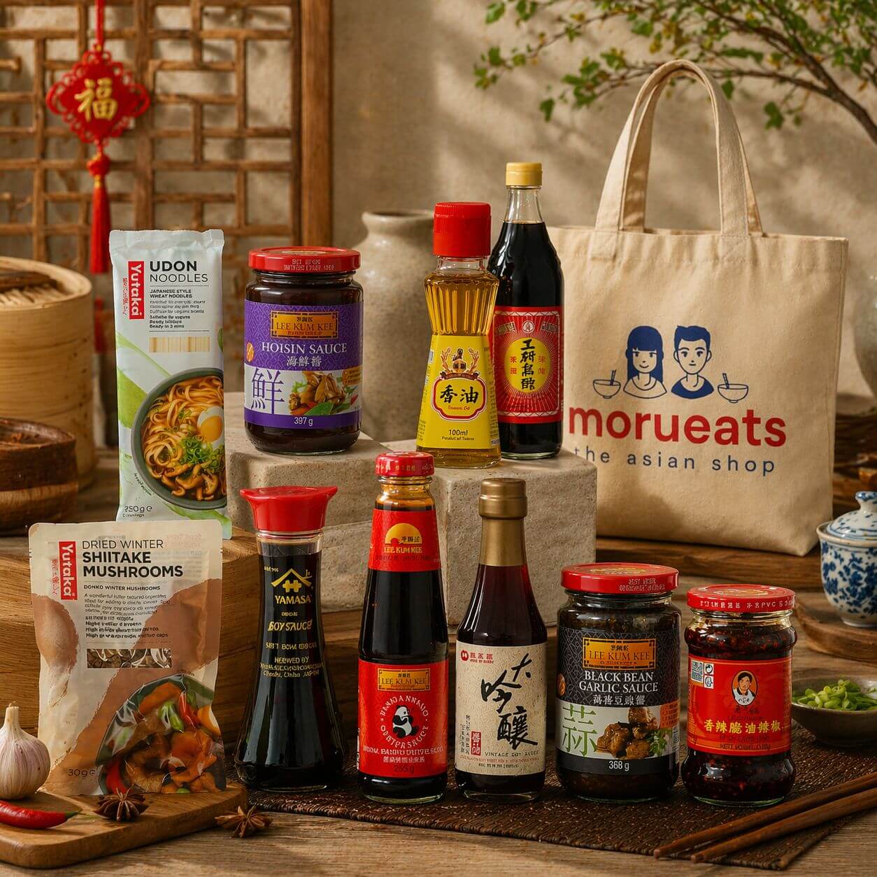 Chinese Cooking Essentials Gift Set Lifestyle Shot