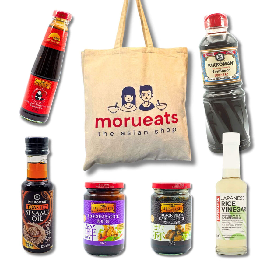 Essential Asian Pantry Sauces Bundle - Includes Canvas Bag