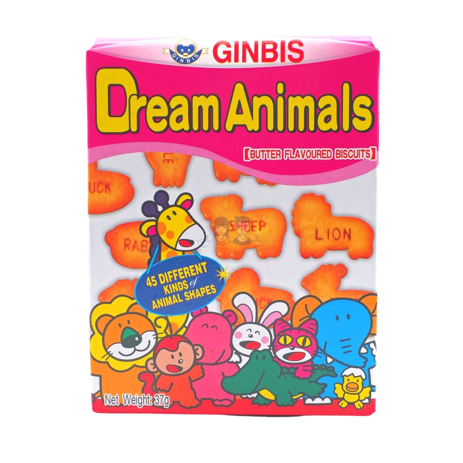 Ginbis Dream Animals Butter Flavoured Biscuits 37g