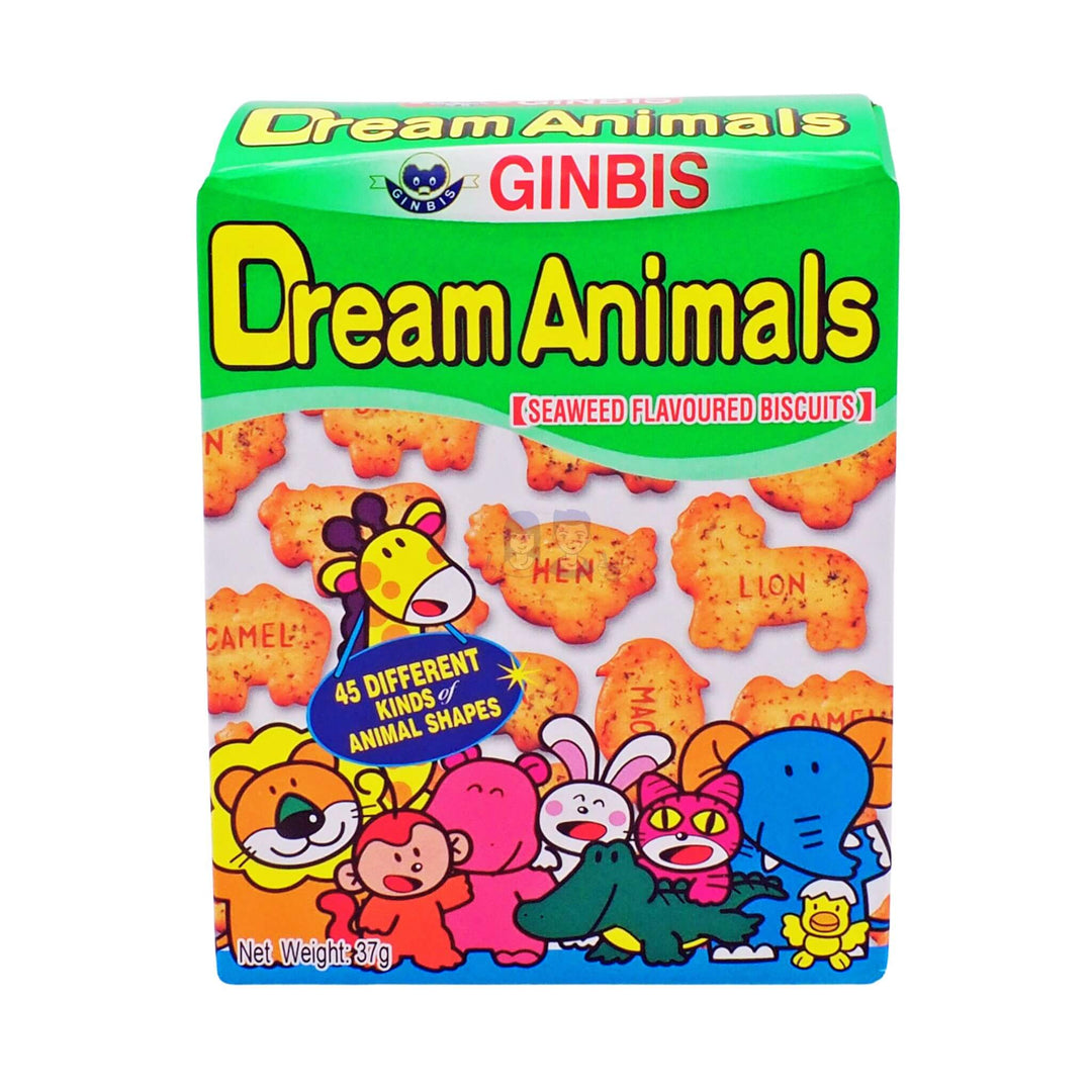Ginbis Dream Animals Seaweed Flavoured Biscuits 37g