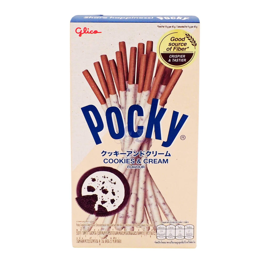 Glico Pocky Cookies and Cream Biscuit Sticks 45g