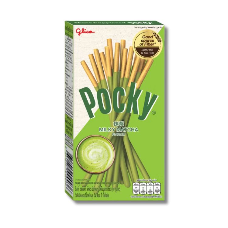 Glico Pocky Milky Matcha Green Tea Biscuit Sticks 33g