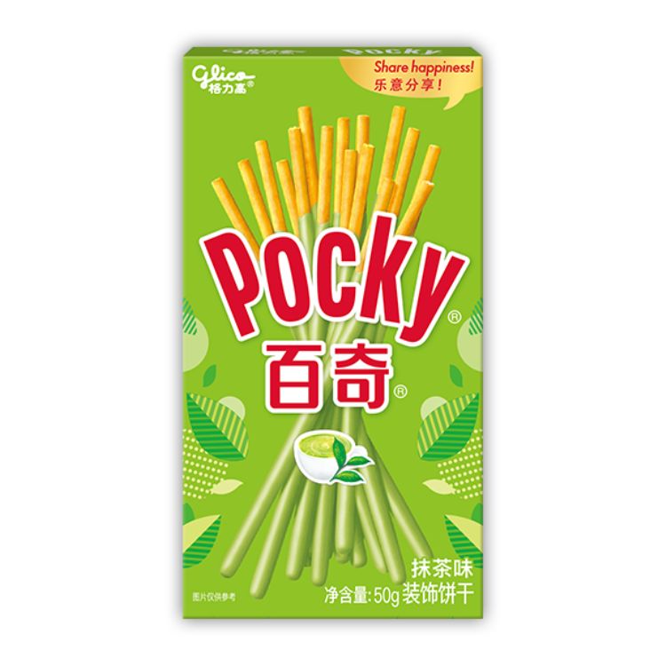 Glico Pocky Milky Matcha Green Tea Biscuit Sticks 50g