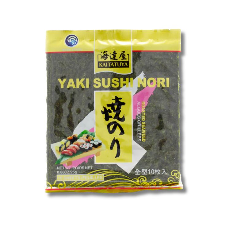 Kaitatuya Sushi Nori Roasted Seaweed Sheets x10 25g
