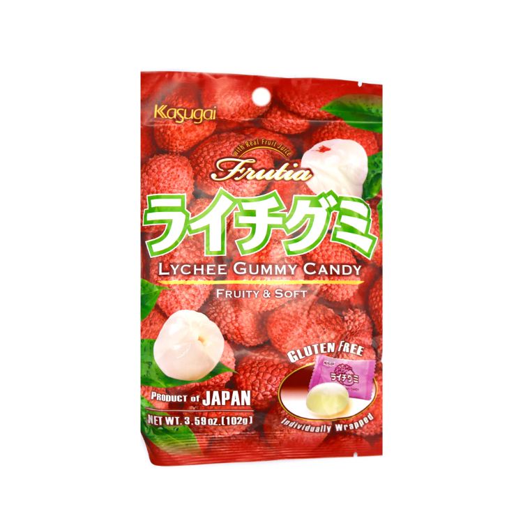 Kasugai Japanese Lychee Gummy Candy 102g