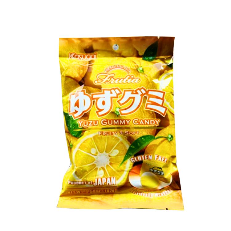 Kasugai Japanese Yuzu Gummy Candy 102g