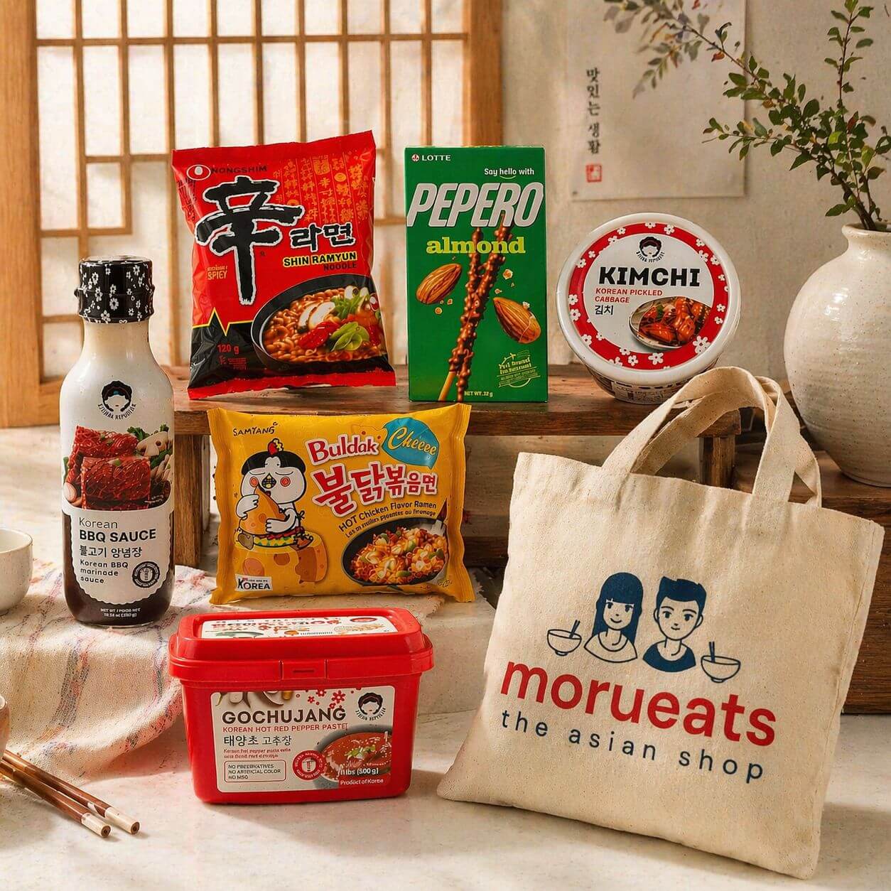 Korean Food Gift Set Lifestyle Shot