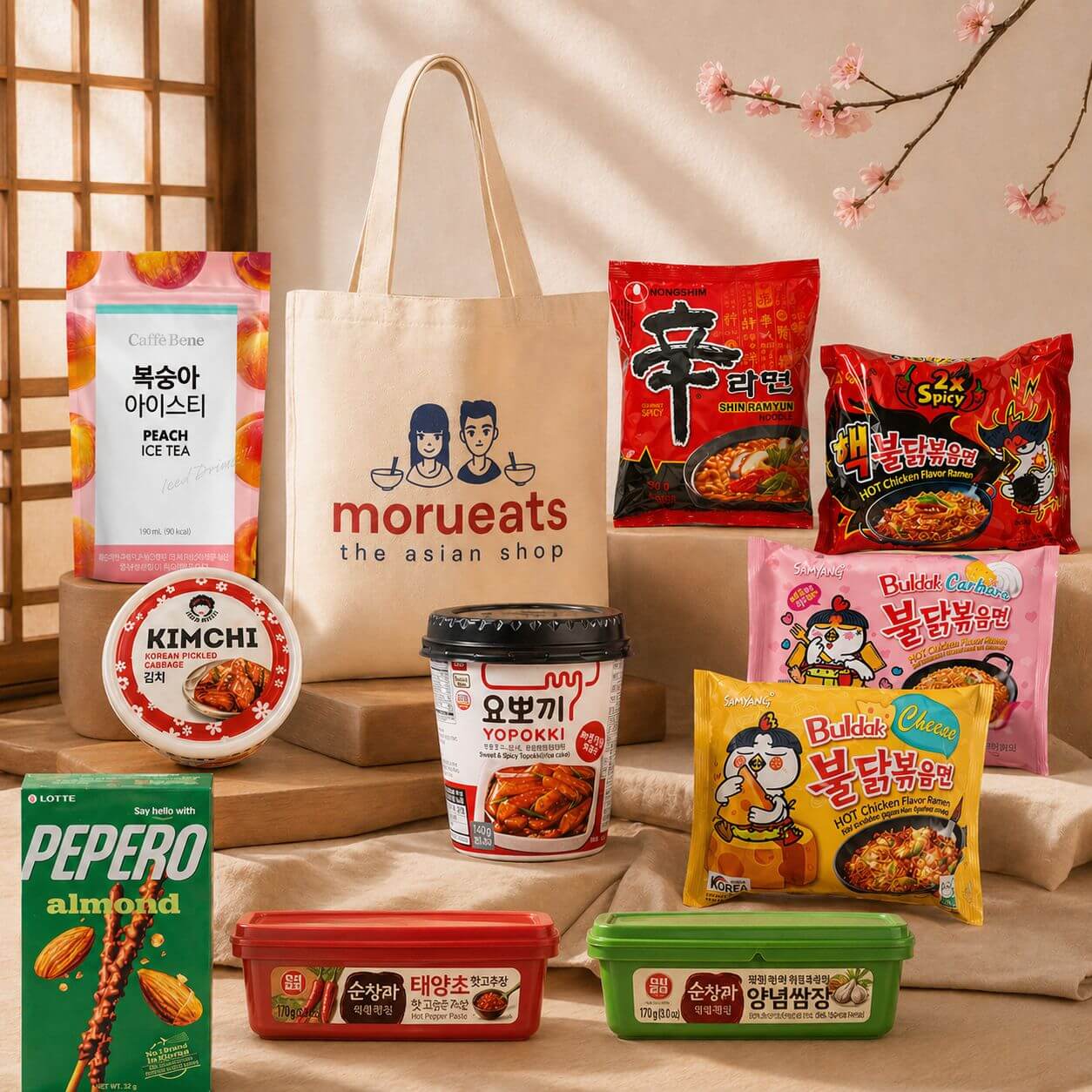 Korean Food and Snacks Gift Set