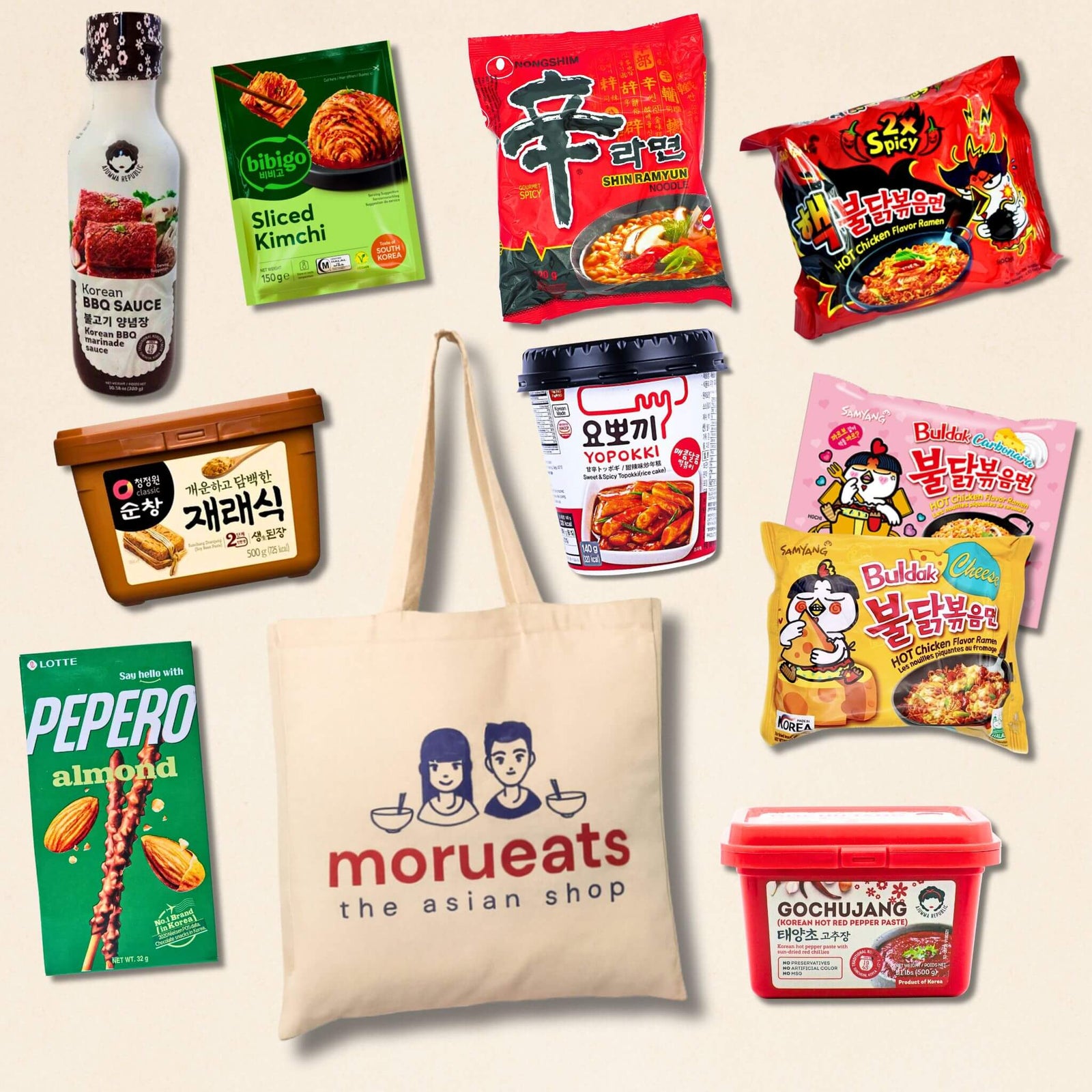 Korean Food and Snacks Gift Set