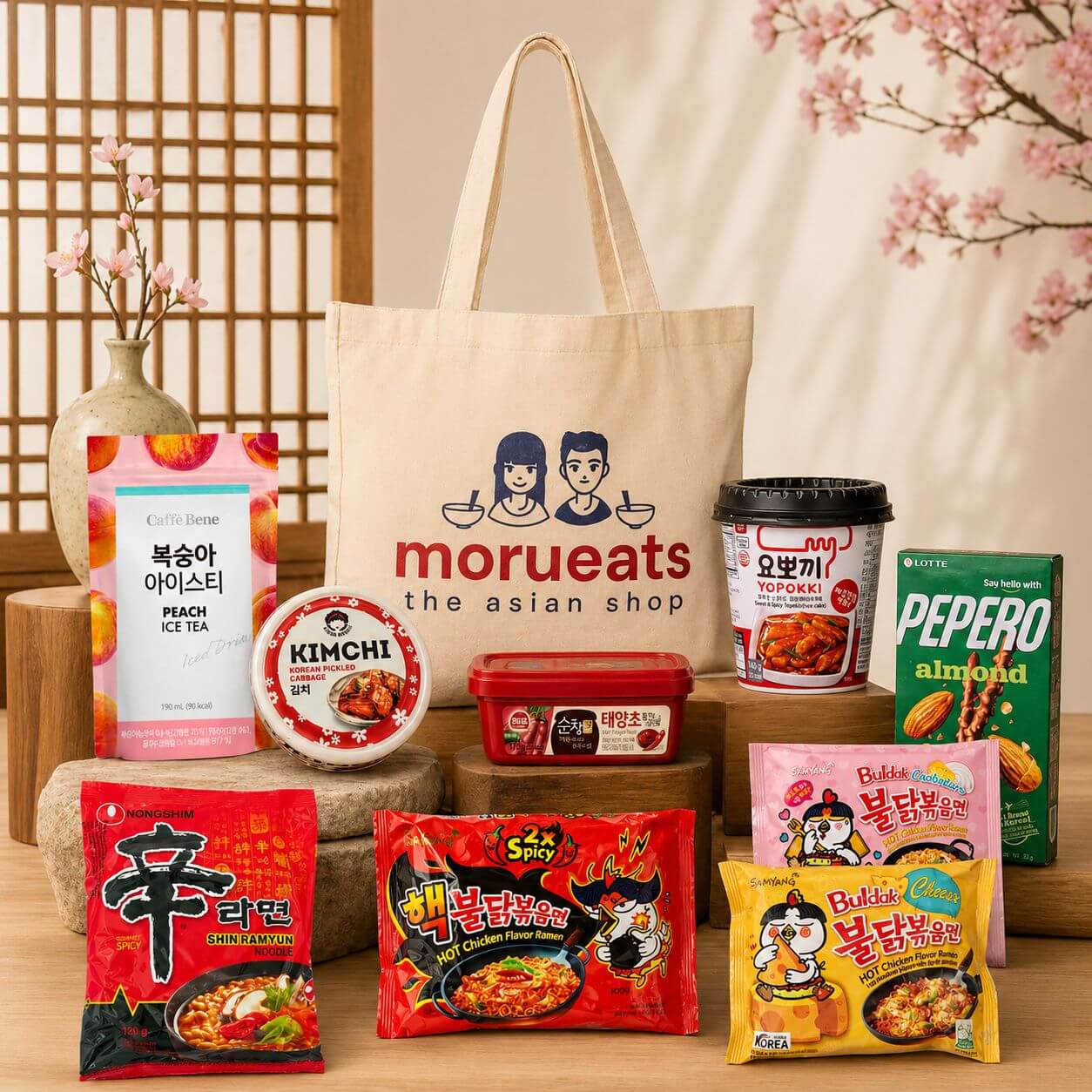 Korean Food and Snacks Gift Set
