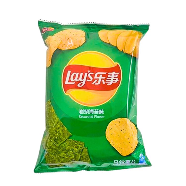 Lay's Potato Chips Seaweed Flavour Crisps 70g