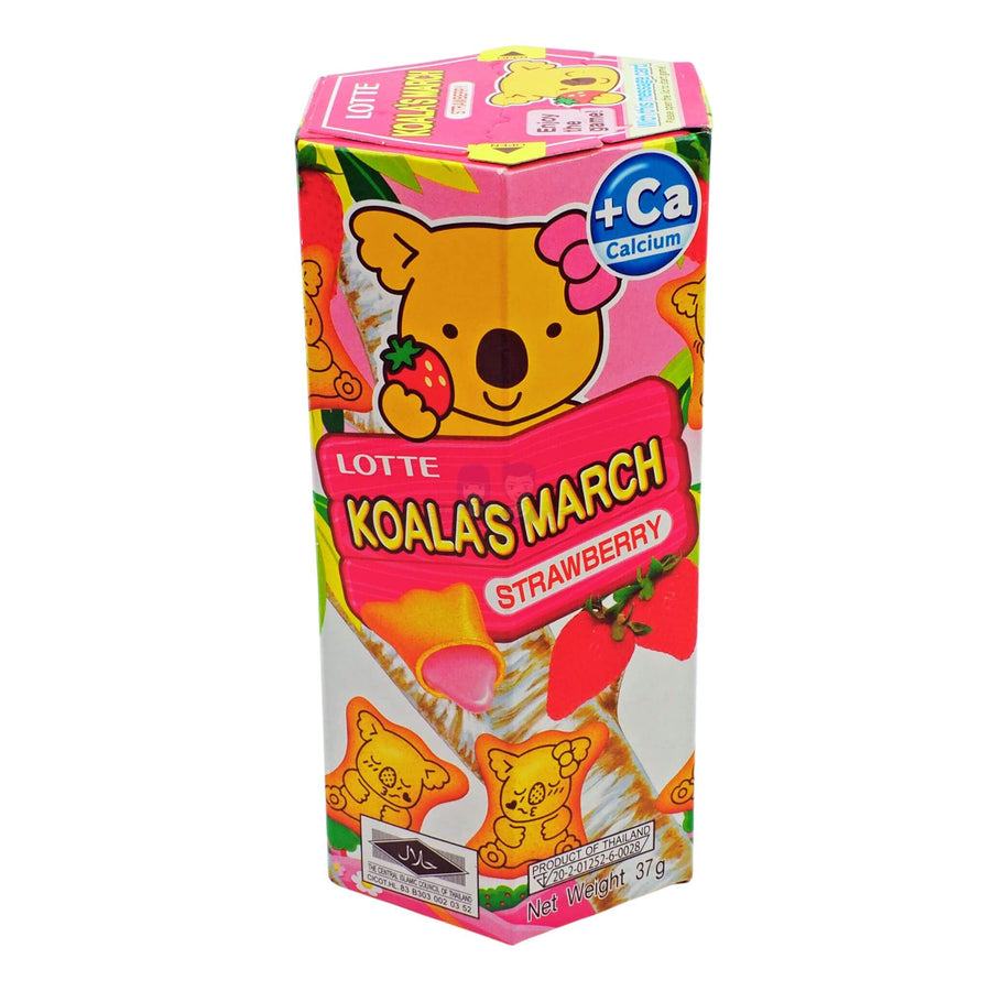 Lotte Koalas March Strawberry Flavour Biscuits 37g