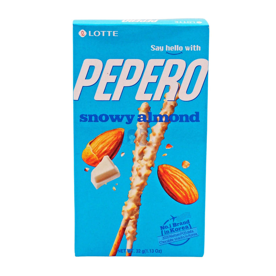 Lotte Pepero Snowy Almond Biscuit Sticks 32g