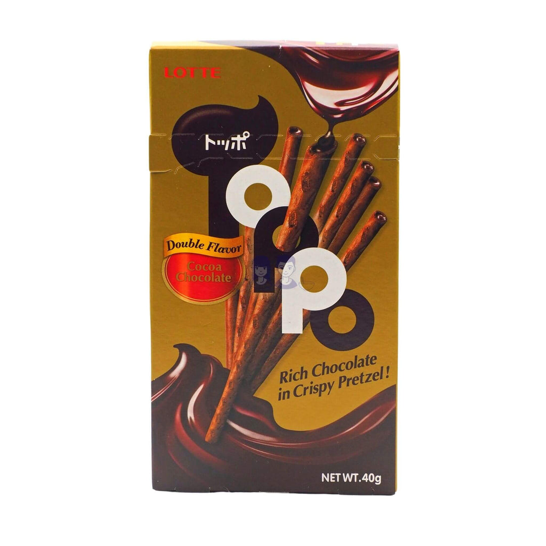 Lotte Toppo Cocoa Chocolate Crispy Pretzel Sticks 40g