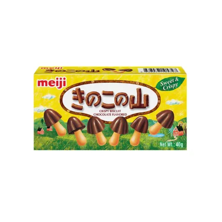 Meiji Chocorooms Milk Chocoate with Crispy Biscuit 40g