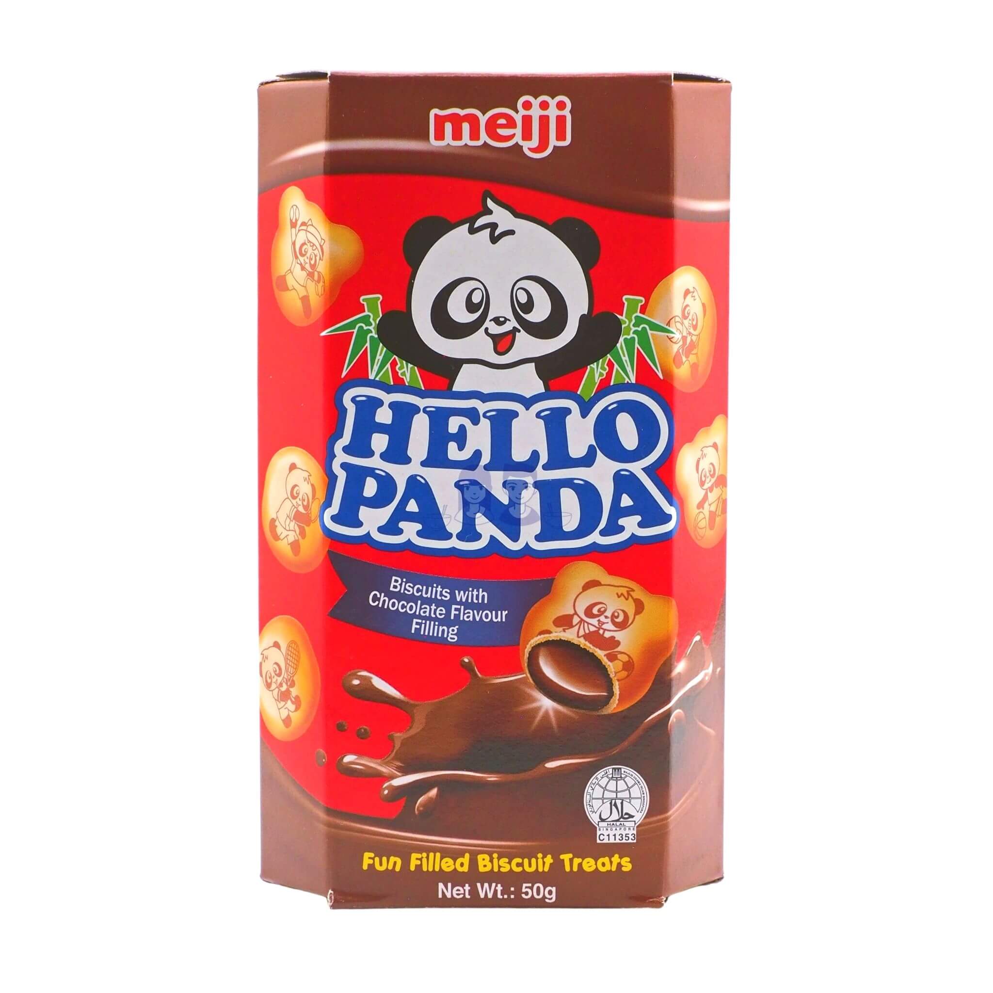 Hello Pandqa Meiji Hello Panda Biscuits with Chocolate Filling 50g – Morueats