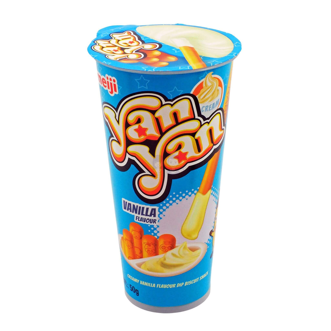 Meiji Yan Yan Creamy Vanilla Dips Biscuit Snack 50g
