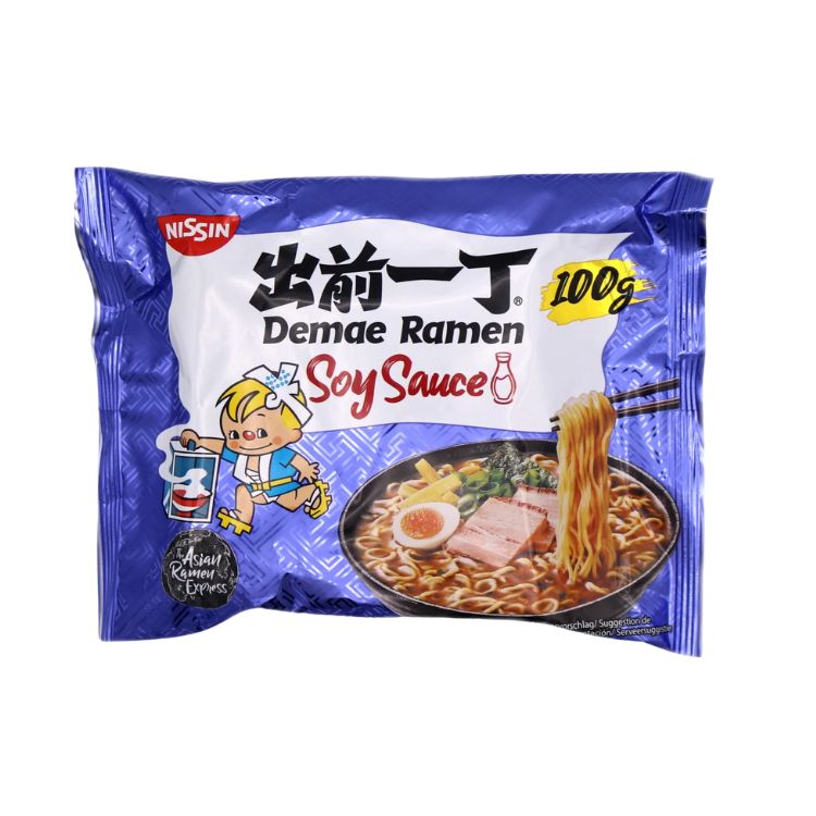 Nissin Demae Ramen Soy Sauce Instant Noodles 100g