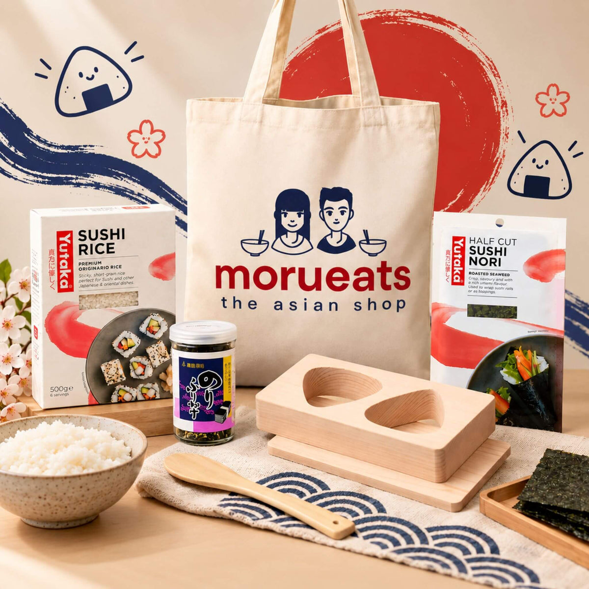 Onigiri Making Gift Set in Fun Japanese Kitchen