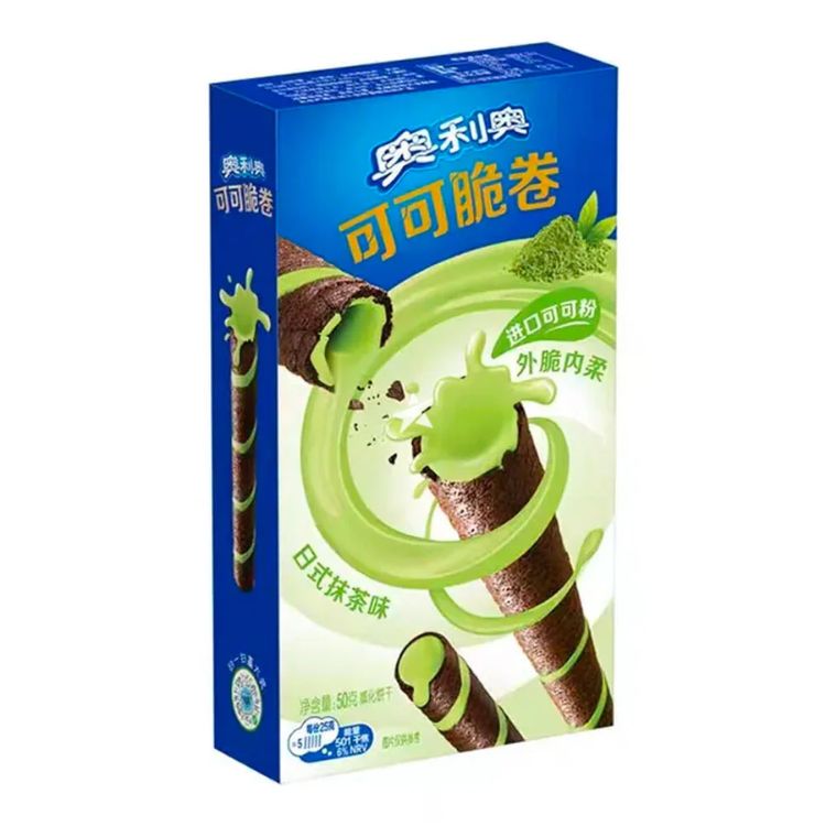 Oreo Japanese Matcha Cocoa Crispy Rolls 50g