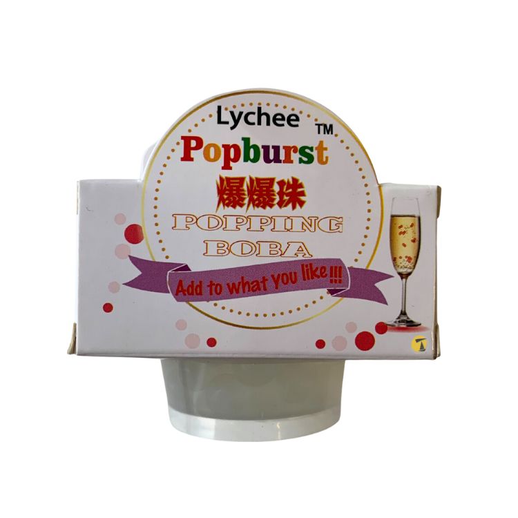 Popburst Lychee Flavour Popping Boba 130g