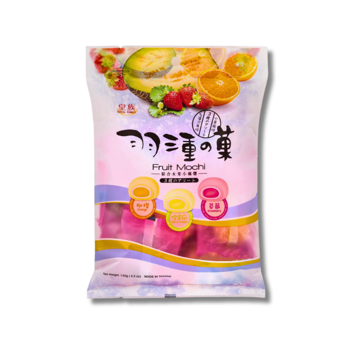 Royal Family Taiwanese Orange, Melon and Strawberry Fruit Mochi 120g