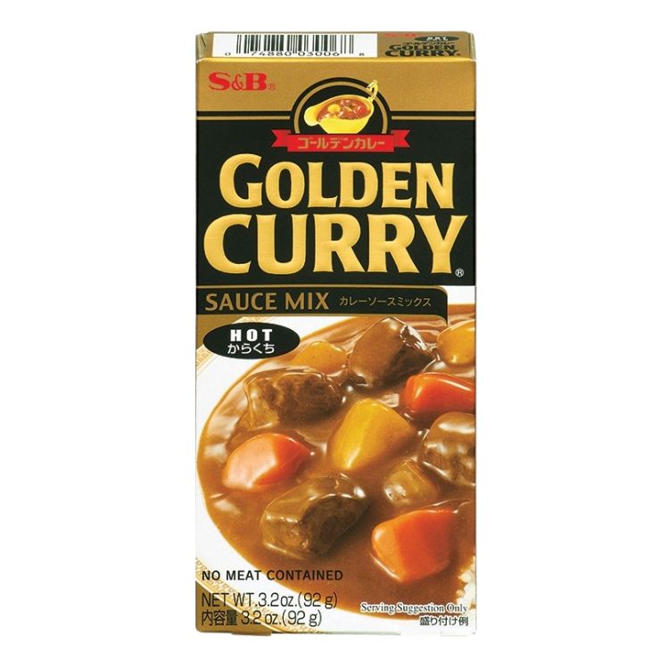 S&B Golden Curry Sauce Mix (Hot) 92g