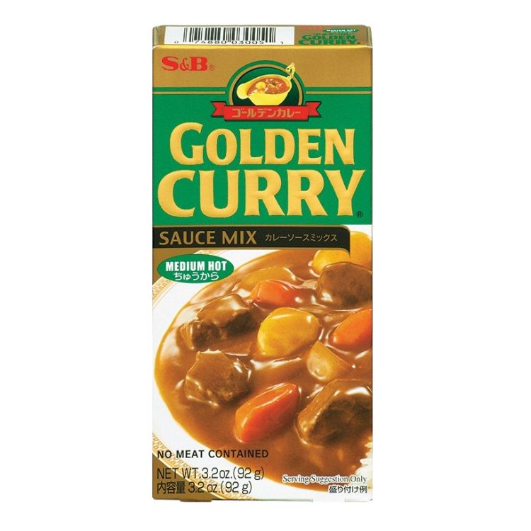 S&B Golden Curry Sauce Mix (Medium-Hot) 92g