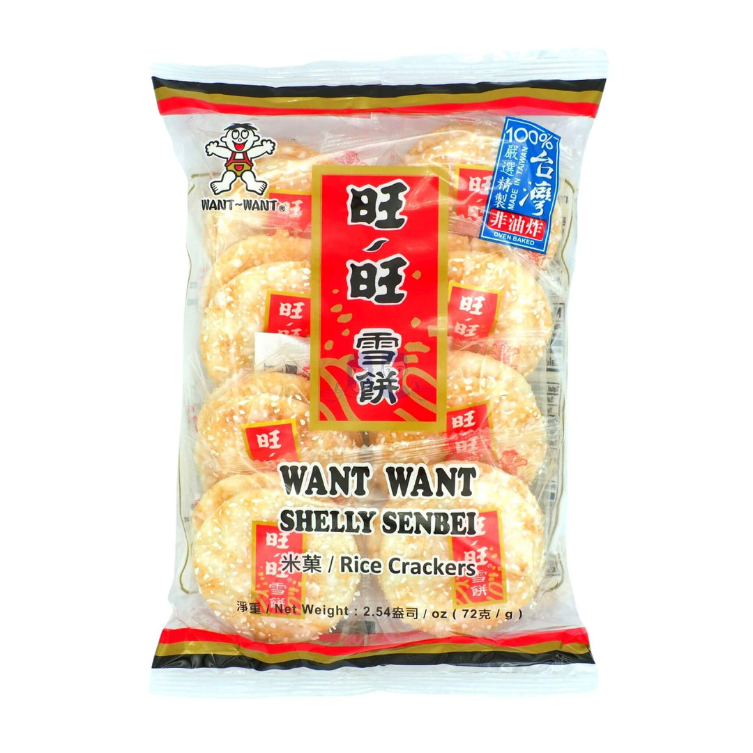 Want Want Shelly Senbei Rice Crackers 72g