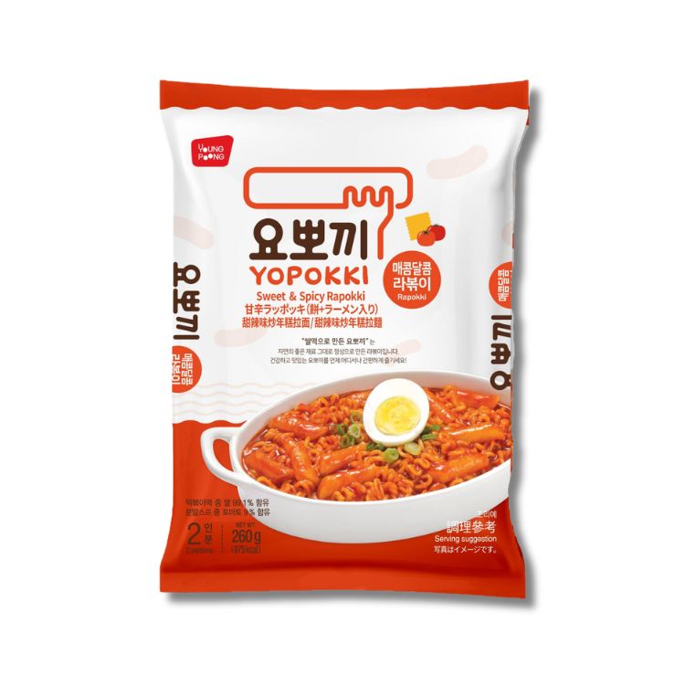 Yopokki Instant Korean Sweet & Spicy Rapokki 260g