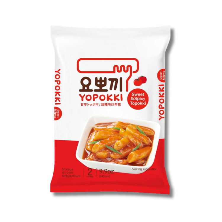 Yopokki Instant Korean Sweet & Spicy Topokki Rice Cakes 280g
