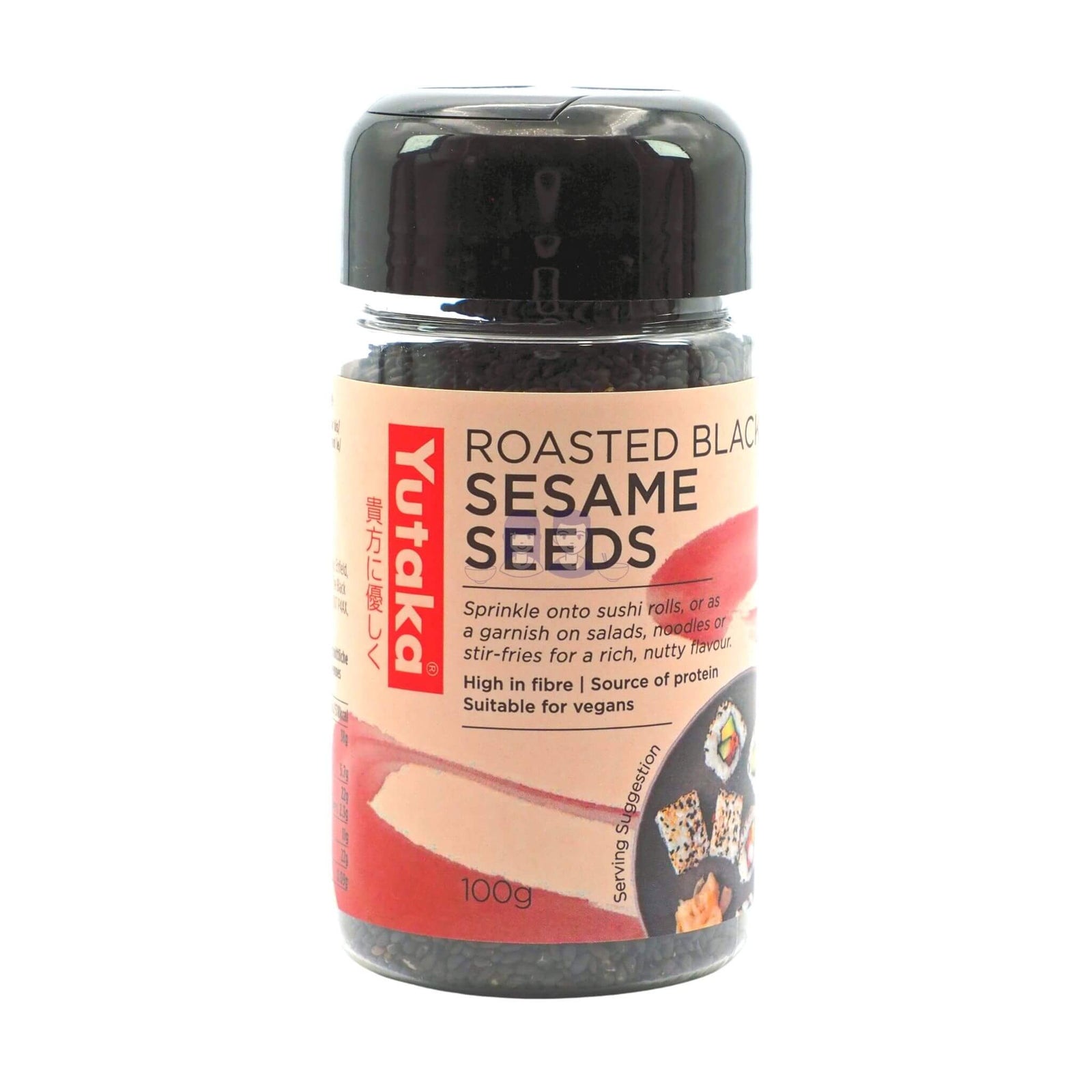 Yutaka Roasted Black Sesame Seeds 100g