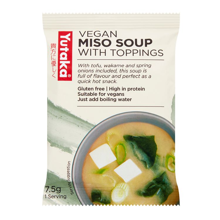 Yutaka Vegan Instant Miso Soup With Toppings 7g