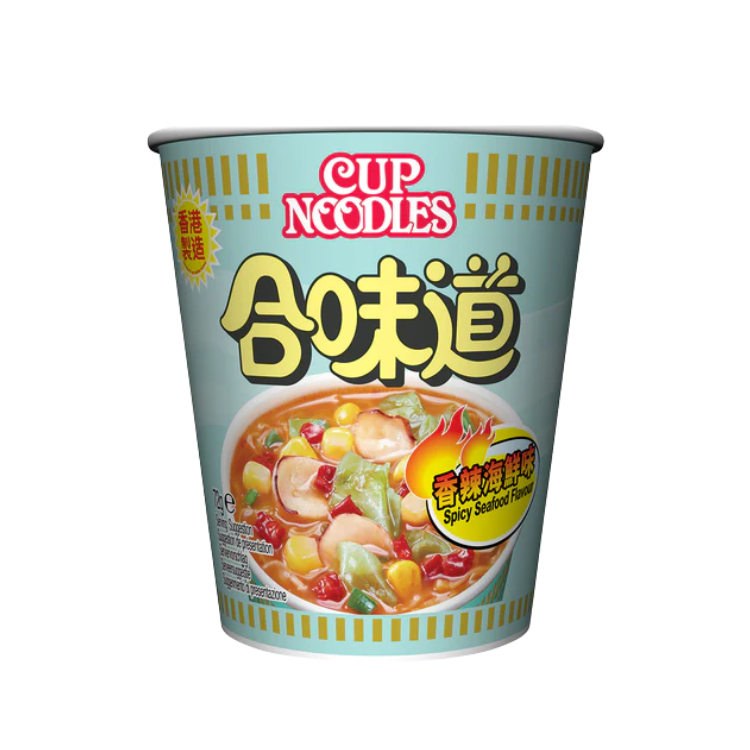 Nissin Spicy Seafood Flavour Instant Cup Noodles 73g