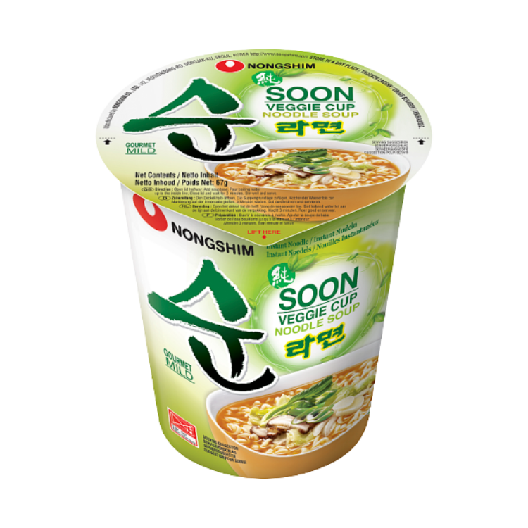 Nongshim Soon Veggie Cup Ramyun Noodle Soup 67g – Morueats