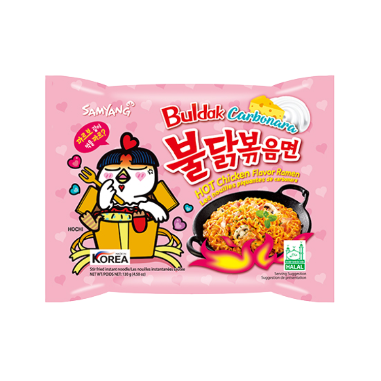 Samyang Buldak Carbonara Hot Chicken Flavour Ramen 130g